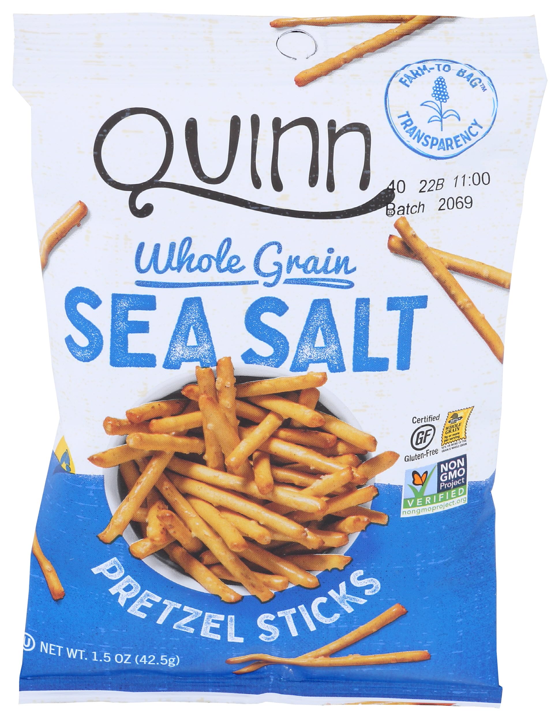 Product image of Quinn Sea Salt Pretzel Sticks 1.5 oz 1.5 oz